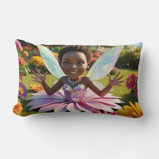 Cojín Lumbar Hadas felices (Anverso)