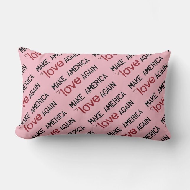 Cojín Lumbar Haga que América ama soportan otra vez (Anverso)