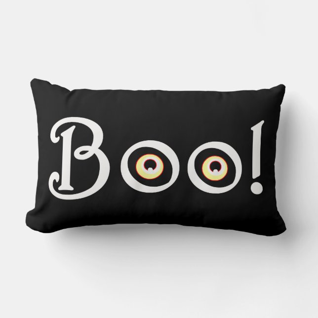 Cojín Lumbar Halloween BOO Pillow Diversión Halloween Decoració (Anverso)