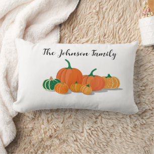 Cojín Lumbar Halloween del parche de calabaza personalizada