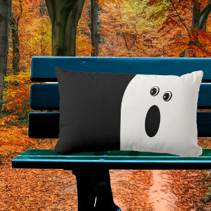 Cojín Lumbar Halloween Mínimo Moderno Abstracto Fantasma