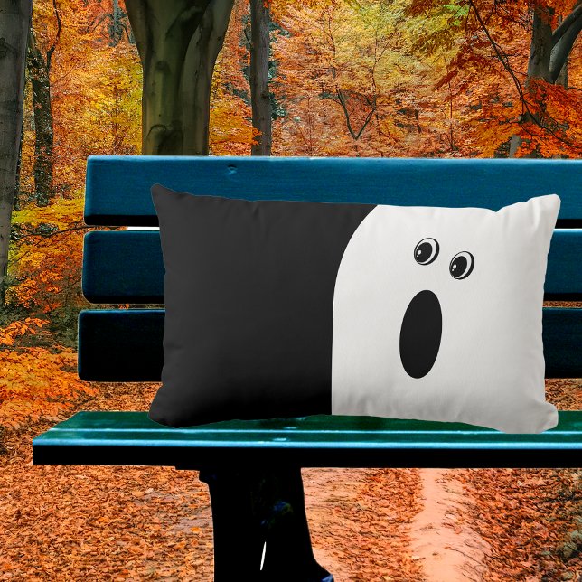 Cojín Lumbar Halloween Mínimo Moderno Abstracto Fantasma (Subido por el creador)