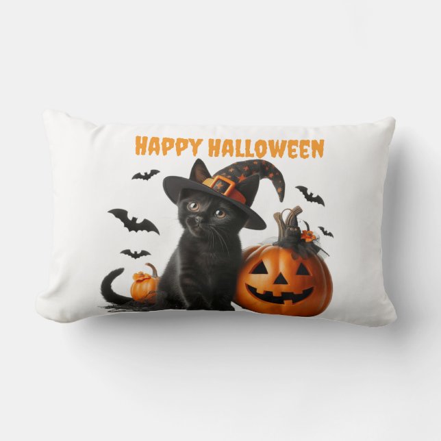 Cojín Lumbar Halloween Modjo White (Anverso)