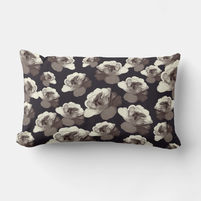 Cojín Lumbar Halloween Night Gothic Rose Decorative  (Anverso)