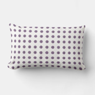 Cojín Lumbar Halloween Purple Polka Dot Eyes