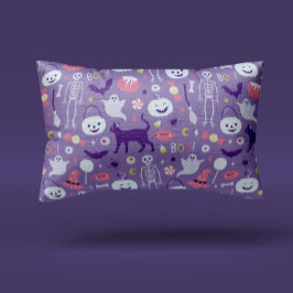 Cojín Lumbar Halloween Spooktacular de Pastel Encantado