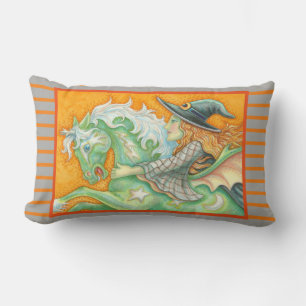 Cojín Lumbar HALLOWS EVCH WITCH AND HORSE LUMBAR PILLOW Gris