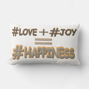 Cojín Lumbar "HAPPINESS EQUATION" Diseño Cuto. ¡Hazte con una e
