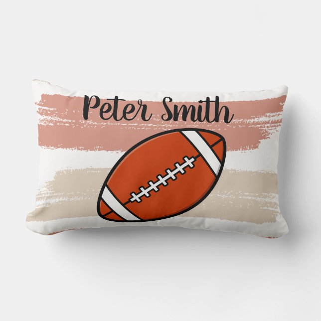 Cojín Lumbar Happy american football fun day (Anverso)