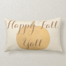 Happy Fall, Rustic Calabaza Pillow