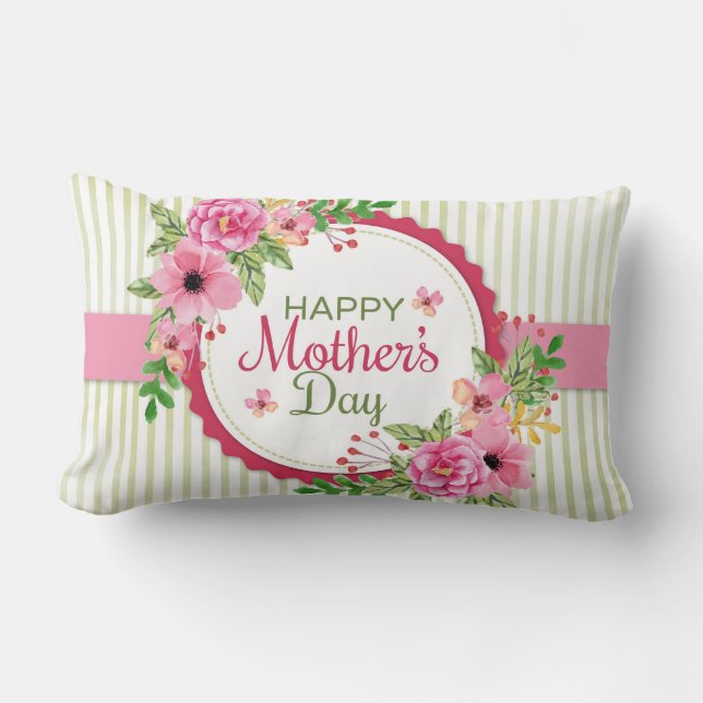 Cojín Lumbar Happy Mother's Day (Anverso)