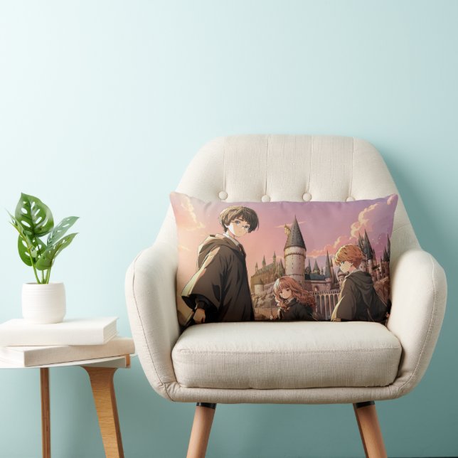Cojín Lumbar HARRY POTTER™ Hermione & Ron HOGWARTS™ Escena de A (Silla)