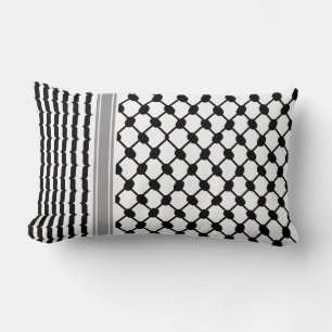 Cojín Lumbar Hatta Keffiyeh Kufiya Folk Palestino (Patrón 2)