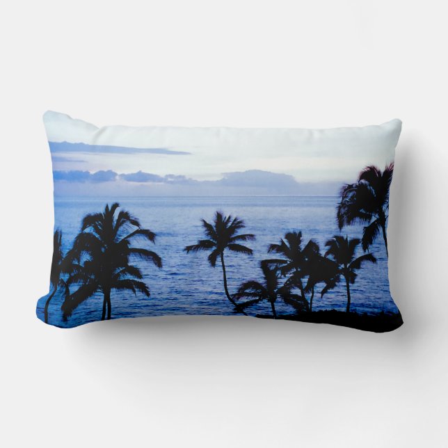 Cojín Lumbar Hawaii azul (Anverso)