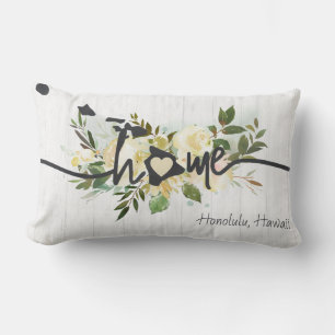 Cojín Lumbar Hawaii Estado Personalizado Tu Ciudad Hogar Rústic