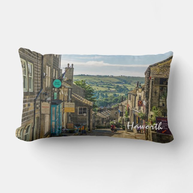 Cojín Lumbar Haworth Yorkshire Dales Scenic Picturesque (Anverso)