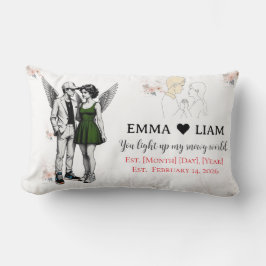 Cojín Lumbar Heavenly Duo Cherubs – Kawaii Angel  Throw Pillow