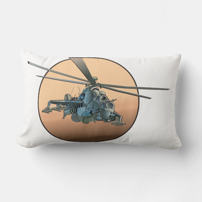 Cojín Lumbar Helicóptero personalizado (Anverso)
