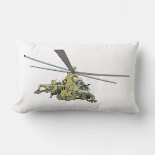 Cojín Lumbar Helicóptero personalizado "Hind"