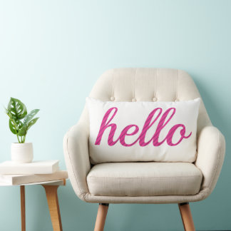 Cojín Lumbar Hello Cute Colorful Hello