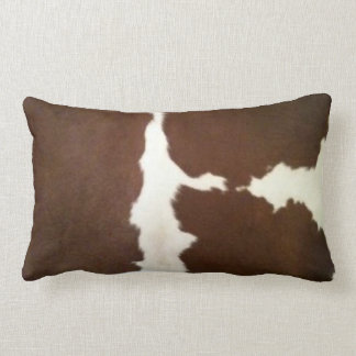 Cojín Lumbar Hereford Brown y el Piel de vaca Lumbar de la imit