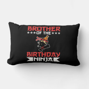 Cojín Lumbar Hermano De Cumpleaños Ninja Fight Taekwondo Gift