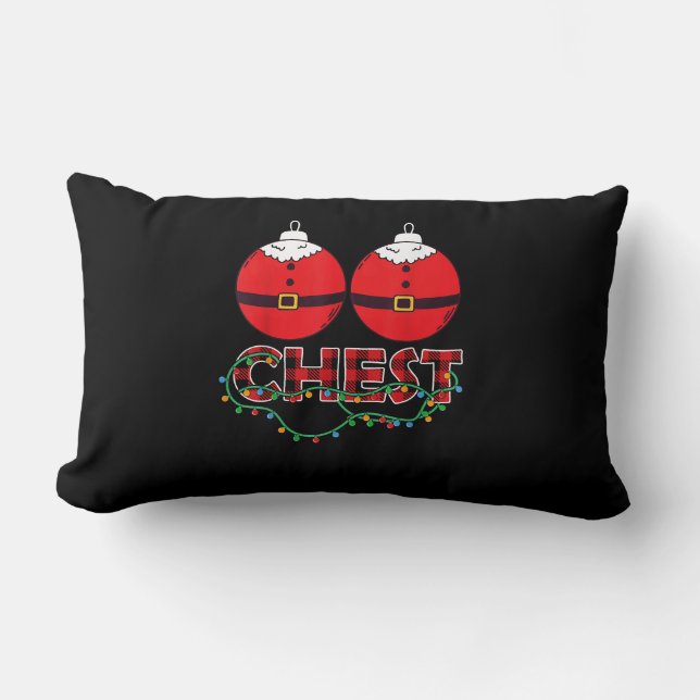 Cojín Lumbar Hermano oso Navidades LGBT Lección gay del orgullo (Anverso)