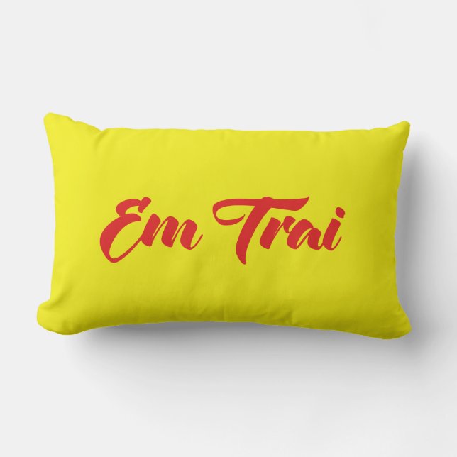 Cojín Lumbar Hermano Vietnamita (Joven) - Em Trai ~ Tien Viene (Anverso)