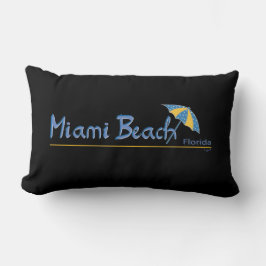 Cojín Lumbar Hermosa Miami Florida con paraguas