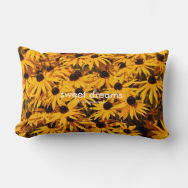 Cojín Lumbar Hermosas flores amarillas de Rudbeckia