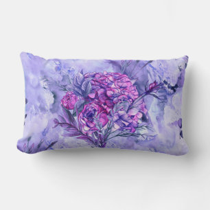 Cojín Lumbar Hermoso floral decorativo llamativo