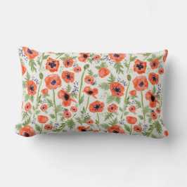 Cojín Lumbar Hermoso patrón de Naranjas rojos