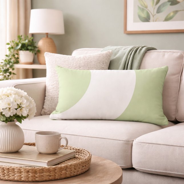 Cojín Lumbar Hermoso verde y blanco (Subido por el creador)