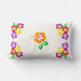 Cojín Lumbar Hibiscus Floral Lumbar Pillow