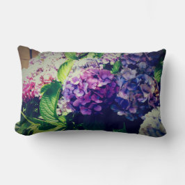 Cojín Lumbar hidrageas coloridas
