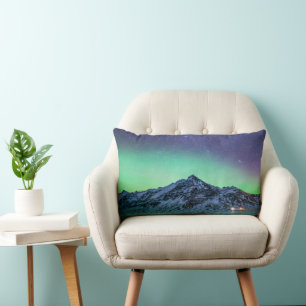 Cojín Lumbar Hielo y nieve Aurora Borealis Vía Láctea Islandi