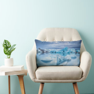 Cojín Lumbar Hielo y nieve Laguna Jokulsarlon, Islandia