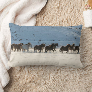 Cojín Lumbar Hípica en invierno en Hideout Ranch