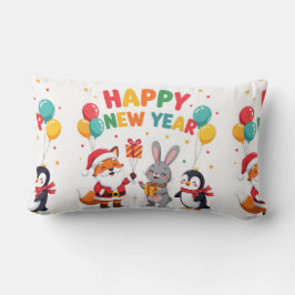 Cojín Lumbar Ho Ho Ho Holiday Fun Throw Pillow-New Year