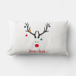 Cojín Lumbar Ho ho tan divertido lindo y moderno Santa Claus re