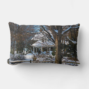 Cojín Lumbar Hogar después de la tormenta de nieve