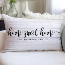 Hogar Sweet Home Farmhouse Rustic Wood Personaliza