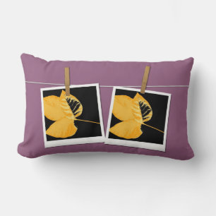 Cojín Lumbar Hoja de arte otoño vintage 4