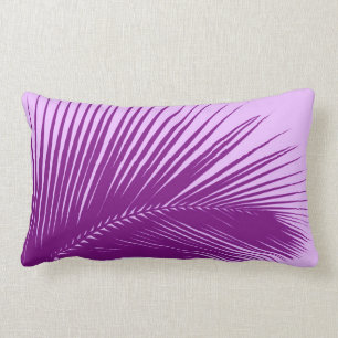Cojín Lumbar Hoja de palma - violeta y lavanda