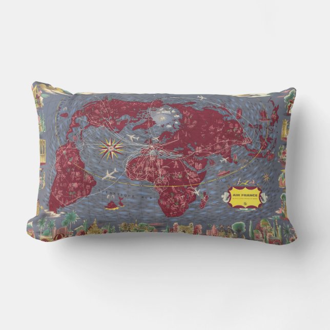 Cojín Lumbar Hojas 1-8: Air France (Anverso)