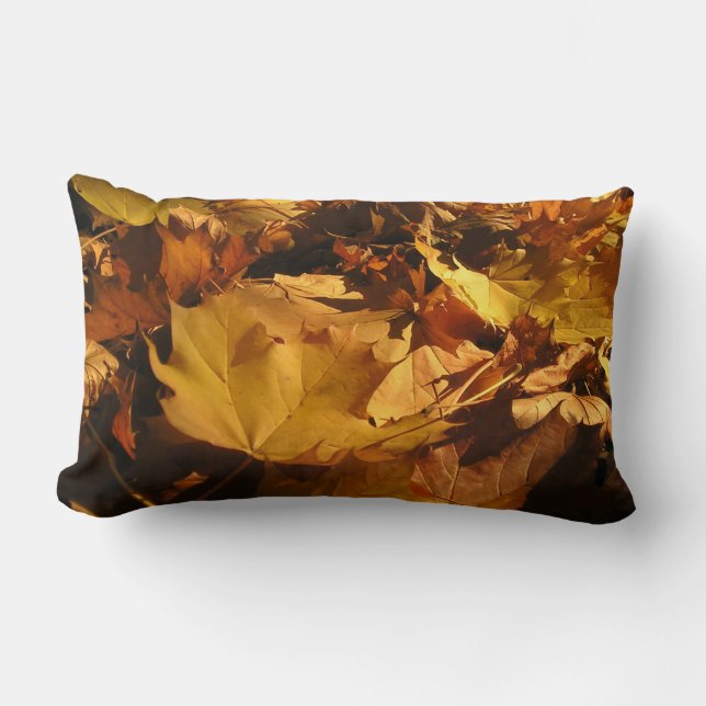 Cojín Lumbar Hojas de Otoño (Anverso)