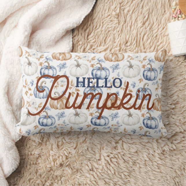 Cojín Lumbar Hola Calabaza Calabaza Otoño Pillow (Manta)