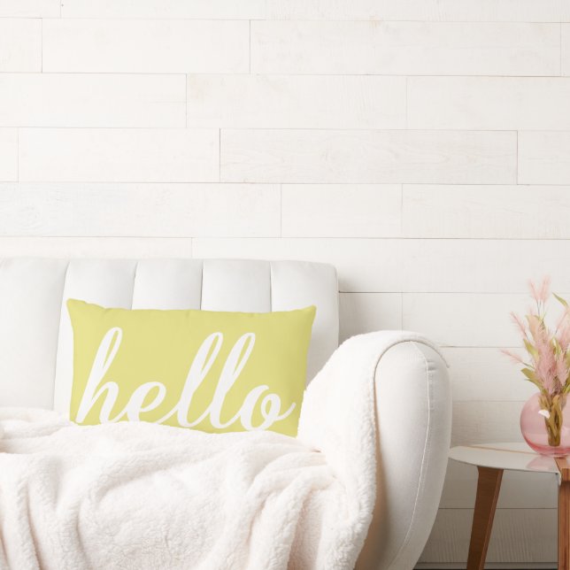 Cojín Lumbar Hola Cuidar cualquier color (Sofá)