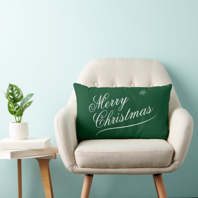 Cojín Lumbar Holiday Forest Green Christmas  Lumbar Cushion (Silla)