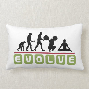 Cojín Lumbar Hombre de la evolución de la yoga